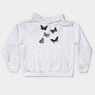 Black Butterflies Kids Hoodie